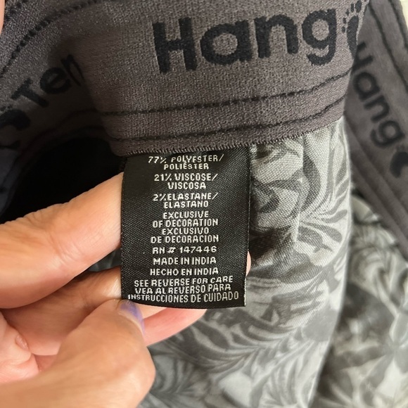 Hang‎ Ten Men's Chino Shorts Stretch Drop In E-Waist Black Size Medium NWTO - Picture 5 of 6